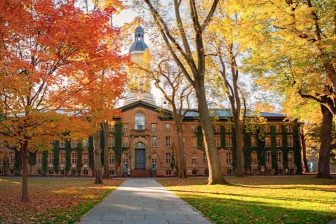 Exterior of Nassau Hall